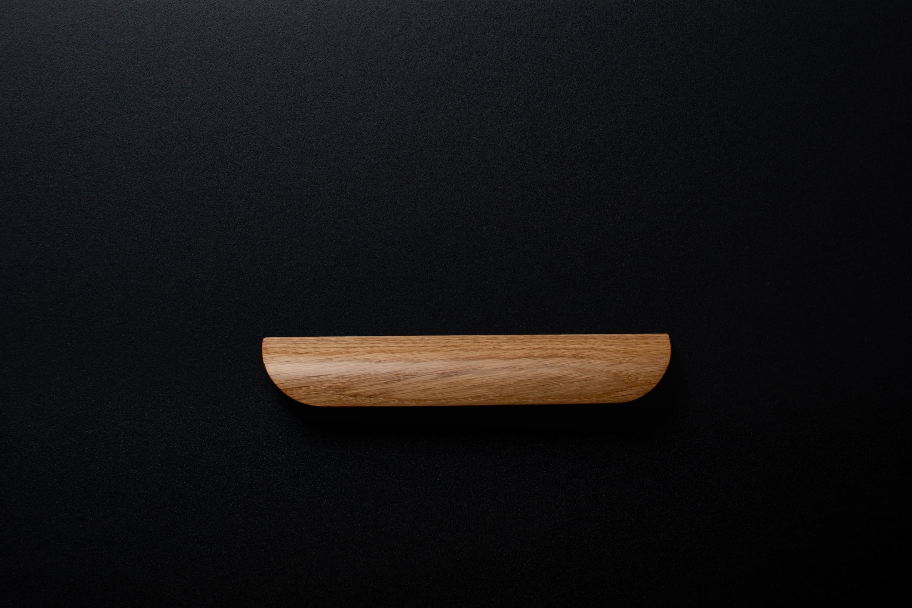 Oak rounded cabinet pulls