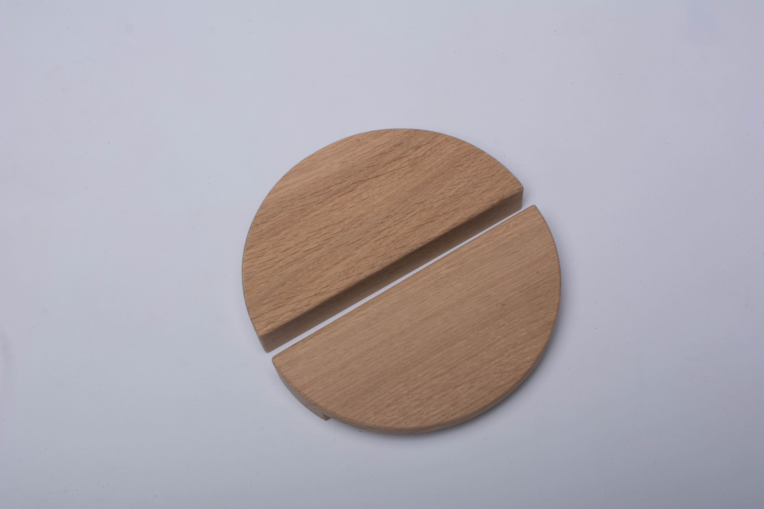 Half Moon Oak Cabinet Handle - OH013