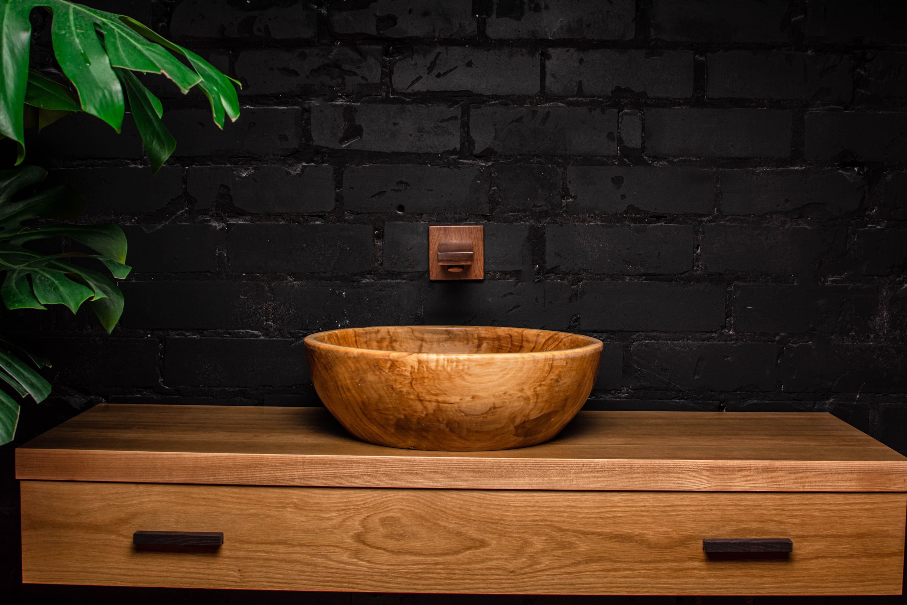 Handmade Wooden Sink | Rustic bathroom sink