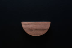 Half Moon American Walnut Cabinet Handle - AWH013