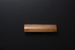 rounded form european walnut handle in matte varnish finish