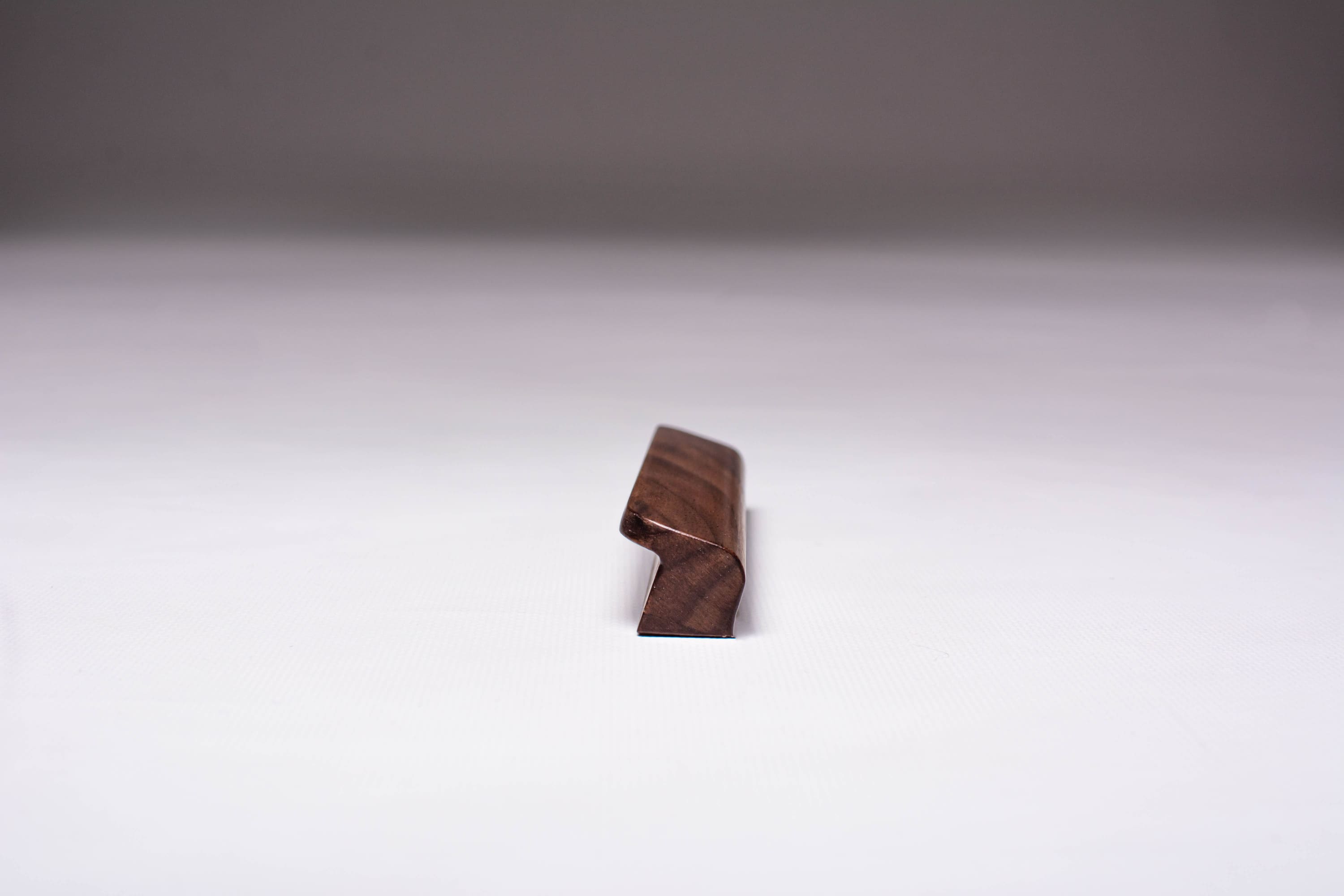American Walnut Handles with Straight Lines and Rounded Edges