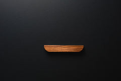 American walnut modern style finger pull frontal view