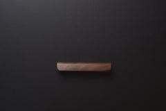 American walnut modern style finger pull frontal view