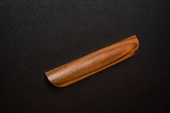 American walnut modern style finger pull frontal view