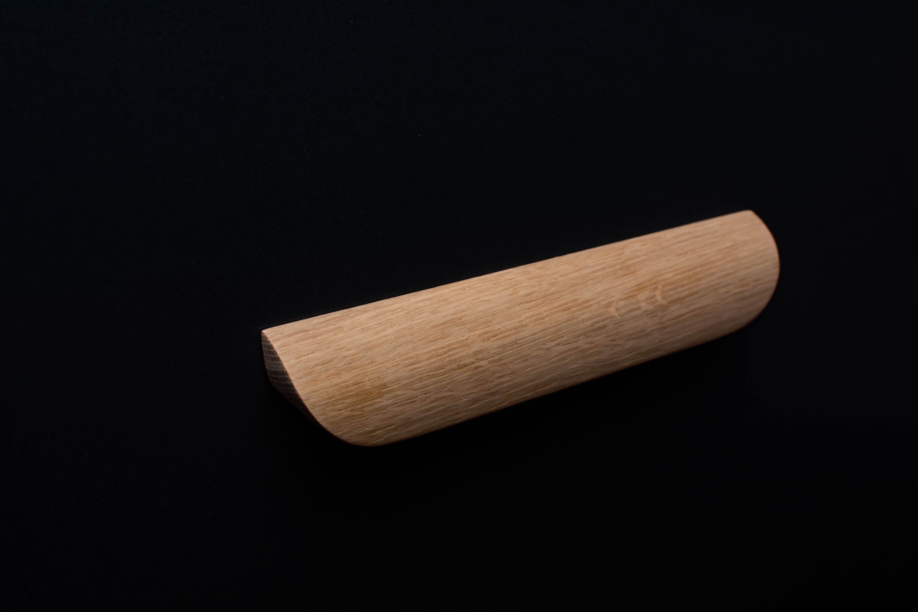 Unfinished Oak Cabinet Handle in natural oak wood