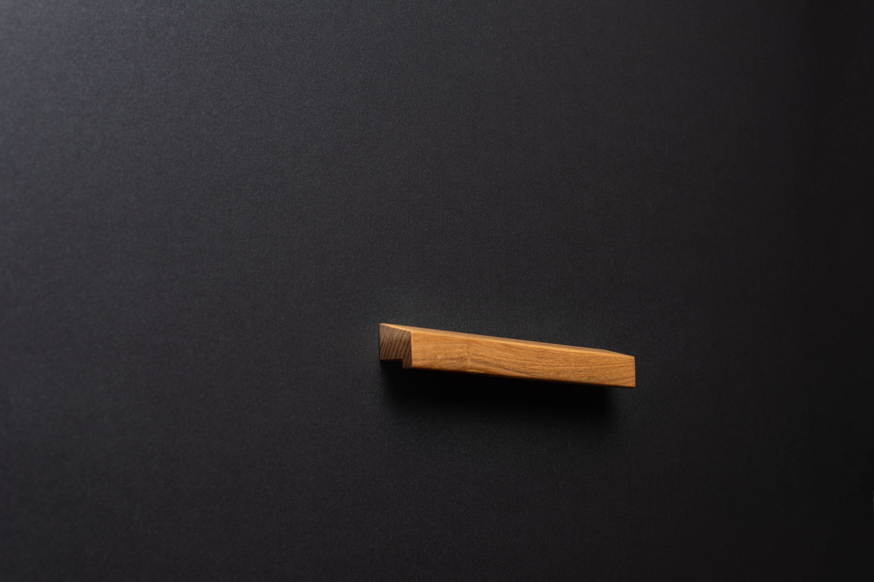 Wooden Ash Minimalistic Cabinet AH002 Handle in close view