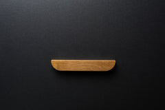 custom length natural oak wood cabinet handle